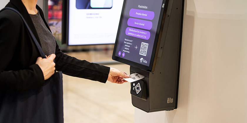 Touchscreens Transform Queue Management at Telia Stores | Elo® Official ...