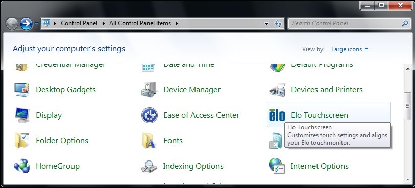 Control Panel Control Panel