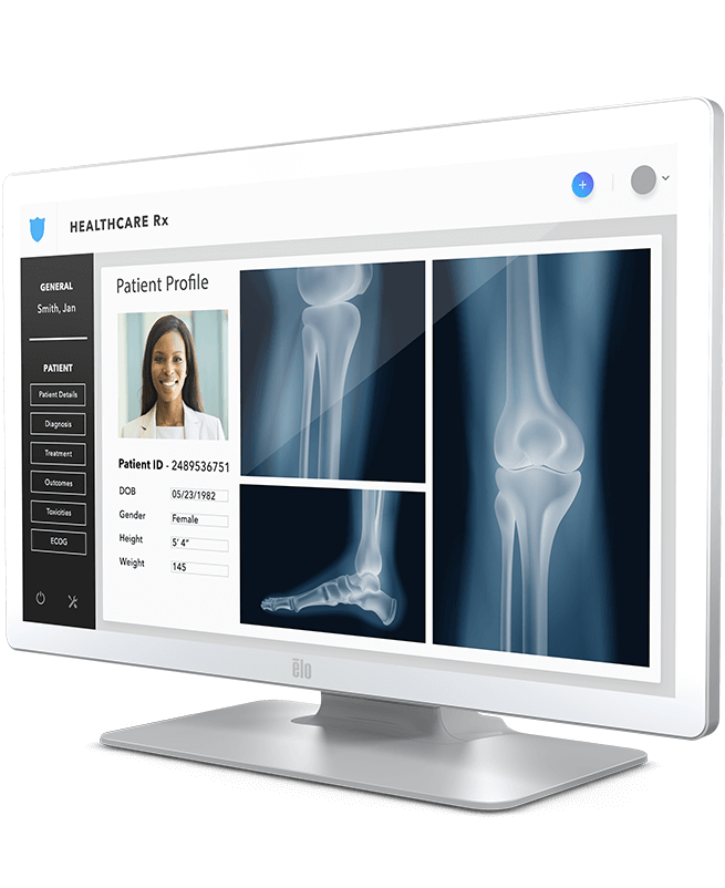 Monitores de tela de toque de grau médico DICOM